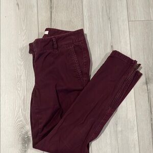 LOFT Deep Red Trousers